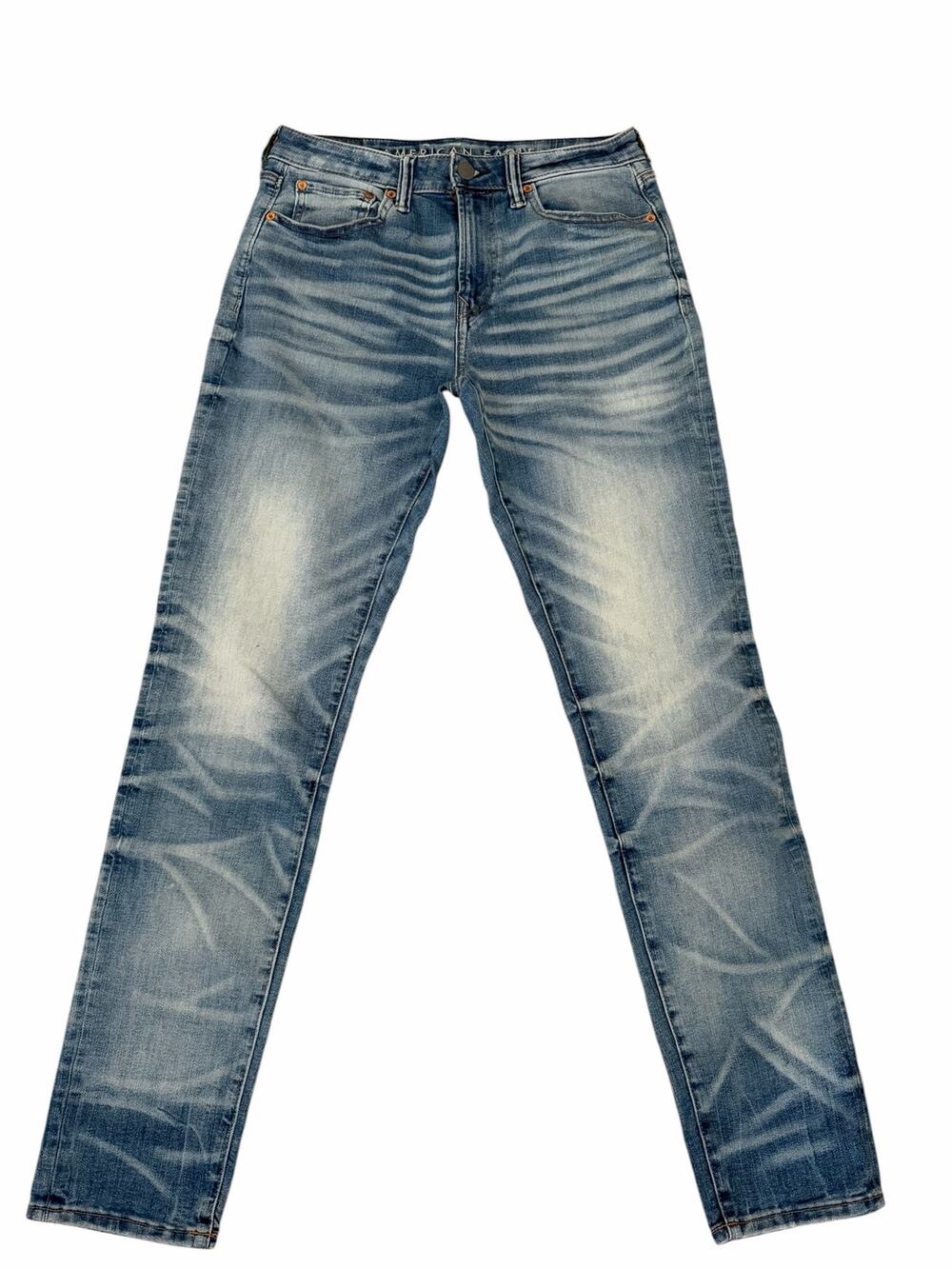 American Eagle Men Next Level Airflex 5 Pocket Design Blue Jean Size 30x34